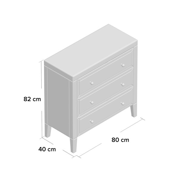 Etta Avenue Gleeson 3 Drawer Mirrored Chest & Reviews Wayfair.ie